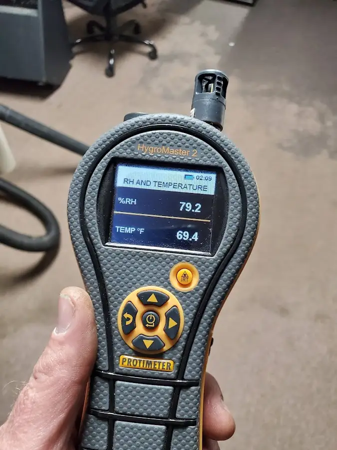 Moisture meter humidity assessment for Mold Remediation & Removal in Dardenne Prairie